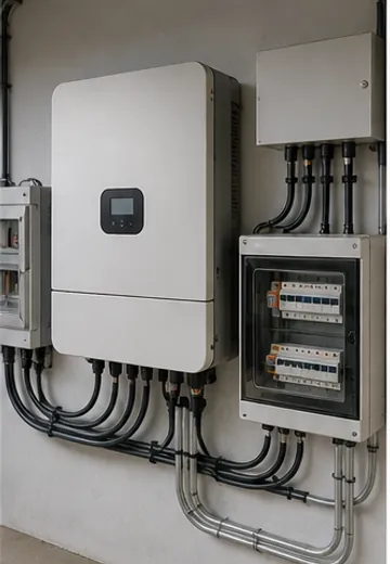 Inversor y equipos de una instalacion solar