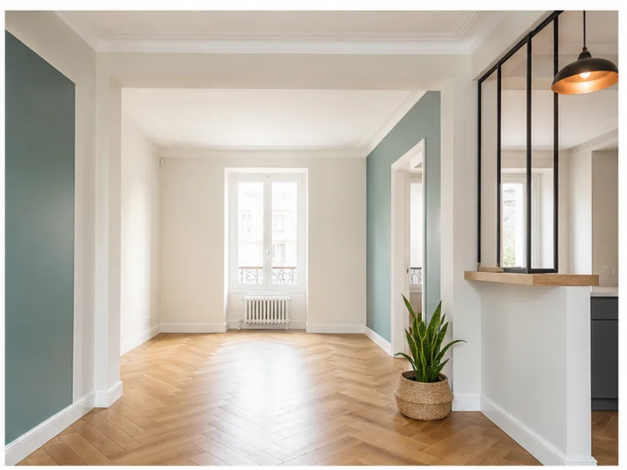 Interior renovado con acabados contemporáneos